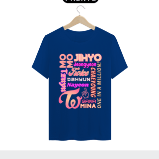 Nome do produto Camiseta Masculina - Membros TWICE