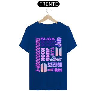 Nome do produto Camiseta Masculina - Membros BTS