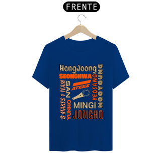 Nome do produto Camiseta Masculina - Membros ATEEZ