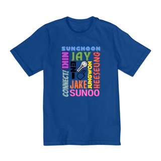 Nome do produto Camiseta Kids - Membros ENHYPEN