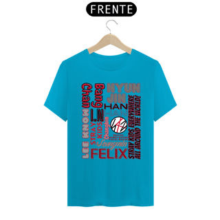 Nome do produto Camiseta Masculina - Membros Stray Kids