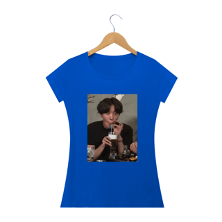 Nome do produto Camiseta Babylook - J-Hope de Canudinho - BTS