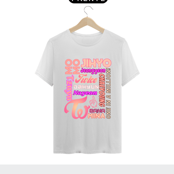 Camiseta Masculina - Membros TWICE