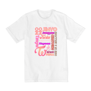 Nome do produto Camiseta Kids - Membros TWICE