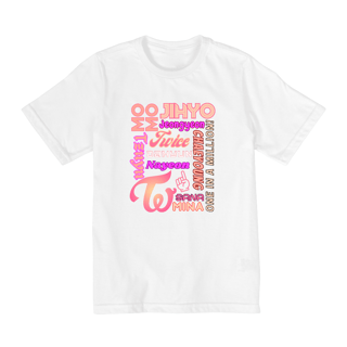 Nome do produto Camiseta Teens - Membros TWICE