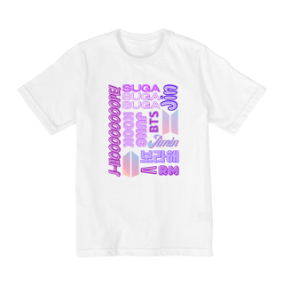 Nome do produto Camiseta Kids - Membros BTS