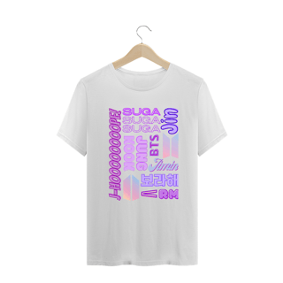 Nome do produto Camiseta Plus Size - Membros BTS