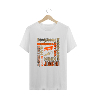Nome do produto Camiseta Plus Size - Membros ATEEZ
