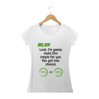 Nome do produto Camiseta Babylook - Yes or Yes - TWICE