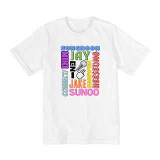 Camiseta Kids - Membros ENHYPEN