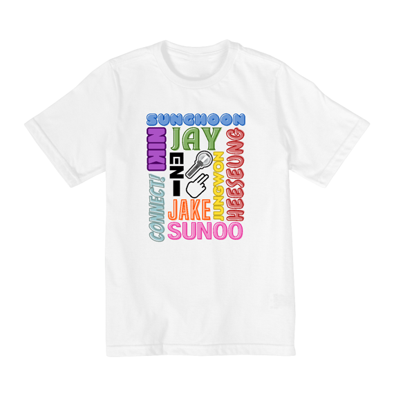 Camiseta Teens - Membros ENHYPEN