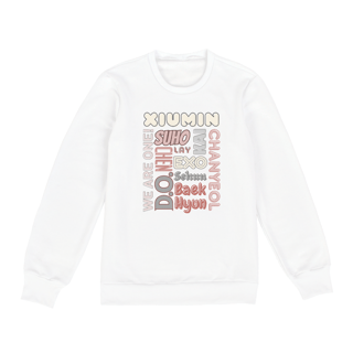 Nome do produto Moletom Fechado - Membros EXO