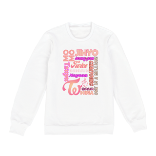 Nome do produto Moletom Fechado - Membros TWICE