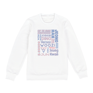 Nome do produto Moletom Fechado - Membros Seventeen