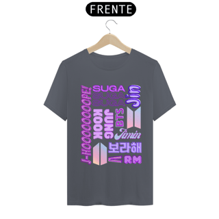 Nome do produto Camiseta Masculina - Membros BTS