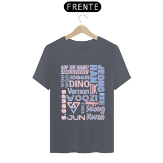 Nome do produto Camiseta Masculina - Membros Seventeen