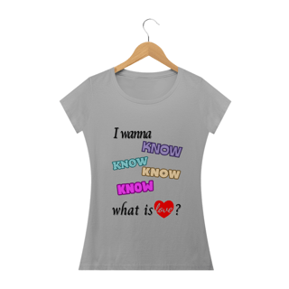 Nome do produto Camiseta Babylook - What is Love? - TWICE