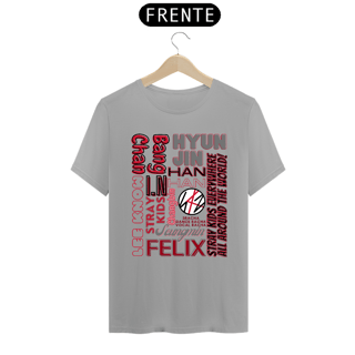 Nome do produto Camiseta Masculina - Membros Stray Kids