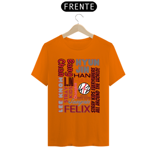 Nome do produto Camiseta Masculina - Membros Stray Kids