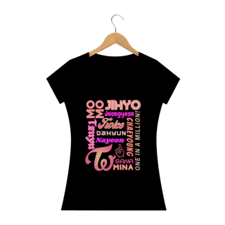 Nome do produto Camiseta Babylook - Membros TWICE