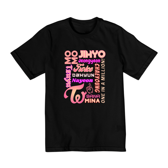 Camiseta Kids - Membros TWICE