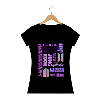 Nome do produto Camiseta Babylook - Membros BTS