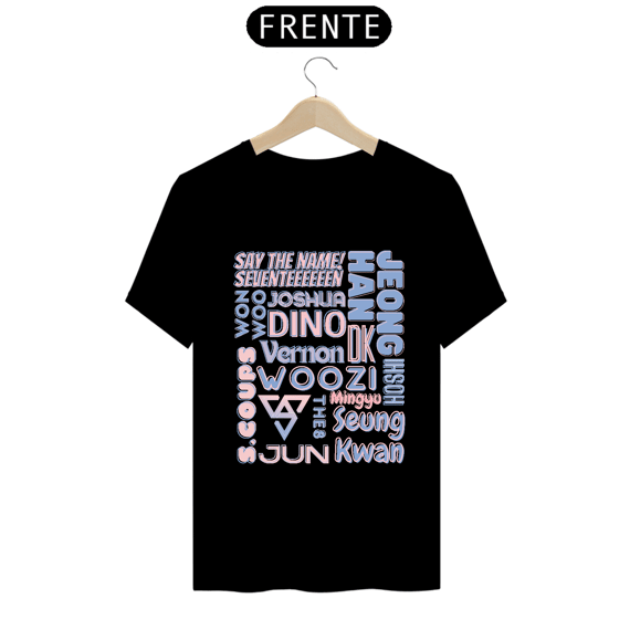 Camiseta Masculina - Membros Seventeen