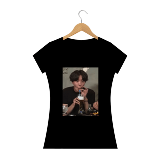 Nome do produto Camiseta Babylook - J-Hope de Canudinho - BTS