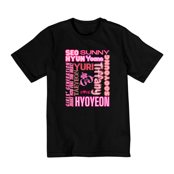 Camiseta Kids - Membros Girls' Generation