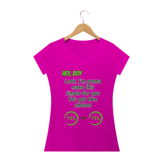 Nome do produto Camiseta Babylook - Yes or Yes - TWICE