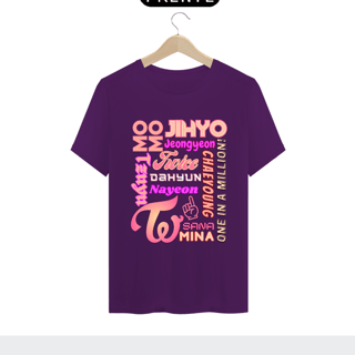 Nome do produto Camiseta Masculina - Membros TWICE