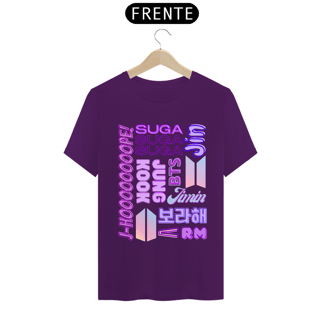 Nome do produto Camiseta Masculina - Membros BTS
