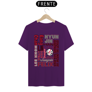 Nome do produto Camiseta Masculina - Membros Stray Kids