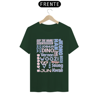 Nome do produto Camiseta Masculina - Membros Seventeen