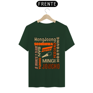 Nome do produto Camiseta Masculina - Membros ATEEZ