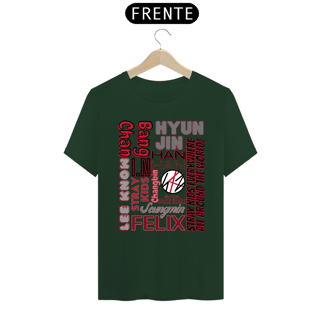 Nome do produto Camiseta Masculina - Membros Stray Kids