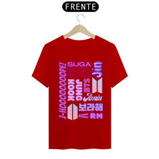 Nome do produto Camiseta Masculina - Membros BTS