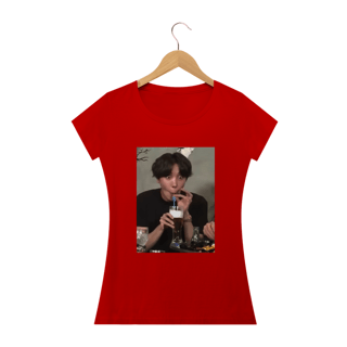 Nome do produto Camiseta Babylook - J-Hope de Canudinho - BTS