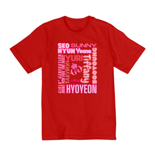 Nome do produto Camiseta Teens - Membros Girls' Generation