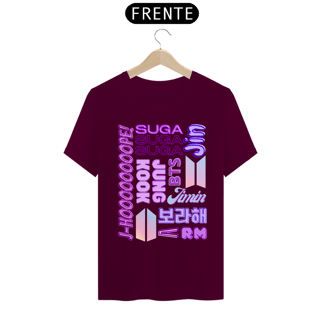 Nome do produto Camiseta Masculina - Membros BTS