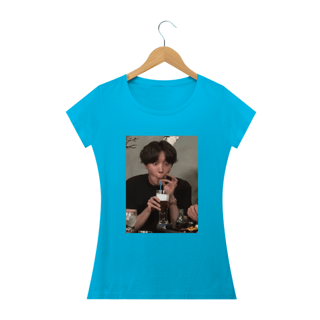 Nome do produto Camiseta Babylook - J-Hope de Canudinho - BTS