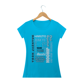 Nome do produto Camiseta Babylook - Membros TREASURE