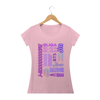 Nome do produto Camiseta Babylook - Membros BTS