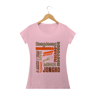 Nome do produto Camiseta Babylook - Membros ATEEZ