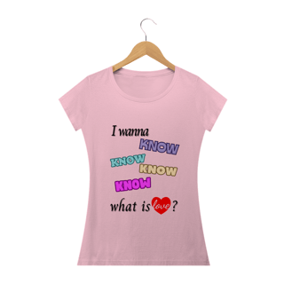 Nome do produto Camiseta Babylook - What is Love? - TWICE