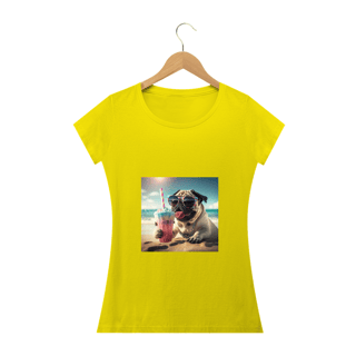 Nome do produto Camiseta Feminina Pug Milk Shake