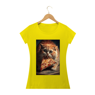 Nome do produto Camiseta Gato Comendo Pizza