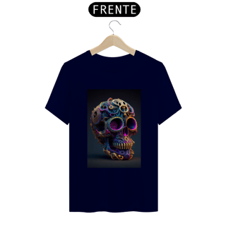 Nome do produto Camiseta Masculina Caveira Neon