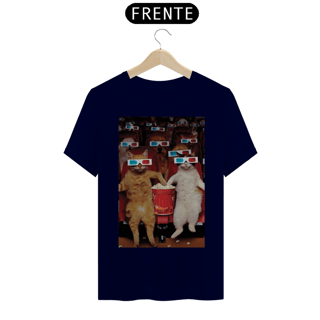Nome do produto Camiseta Gatos com Óculos 3D