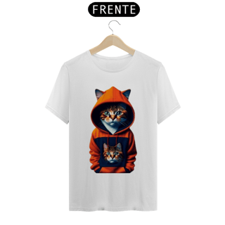 Nome do produto Camiseta Gato com Blusa Laranja